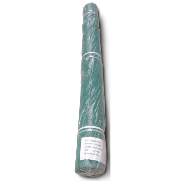 GREEN SCAFFOLDING NET, WEIGHT:120(+-2)G/m² 2mtr*50mtr-CHINA