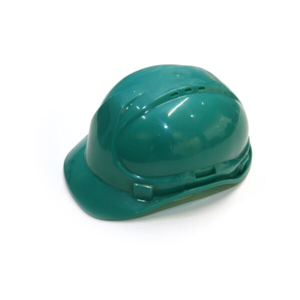 SAFETY HELMET HDPE WHITE WITH VENT TOP & SIDE