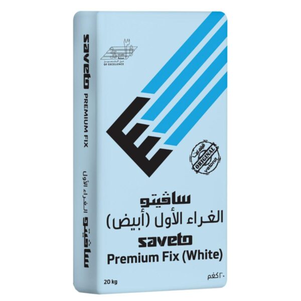 SAVETO PREMIUM FIX-WHITE-20KG BAG(WATER&WEATHER RESISTANCE)PREMIUM QUALITY TILE ADHESIVE