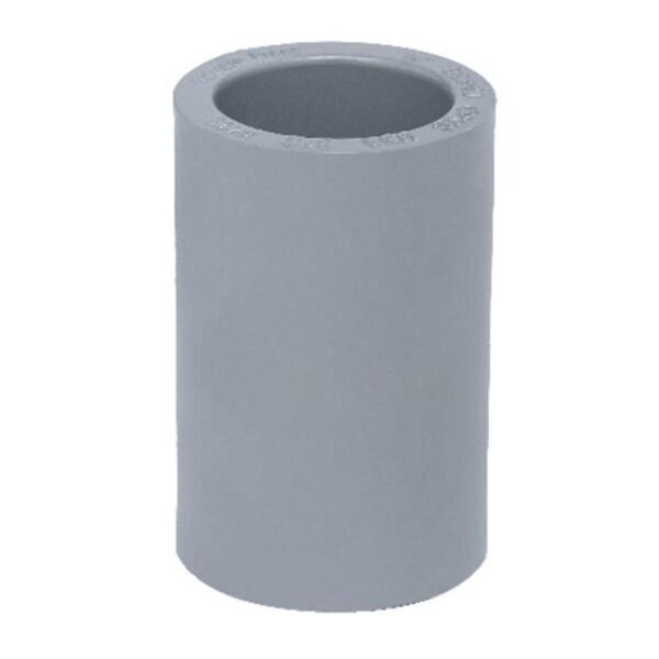 CPVC COUPLING 1/2 INCH SCHEDULE 80 SOLVENT JOINT GREY AGM