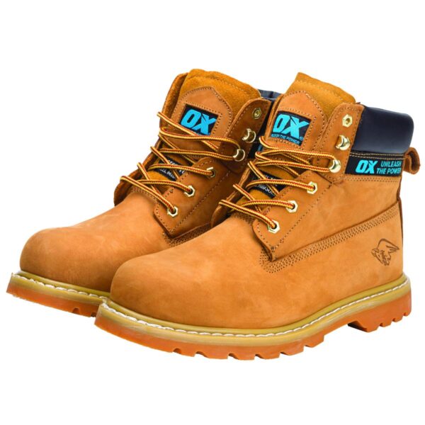 OX HONEY NUBUCK SAFETY BOOT-SIZE 8