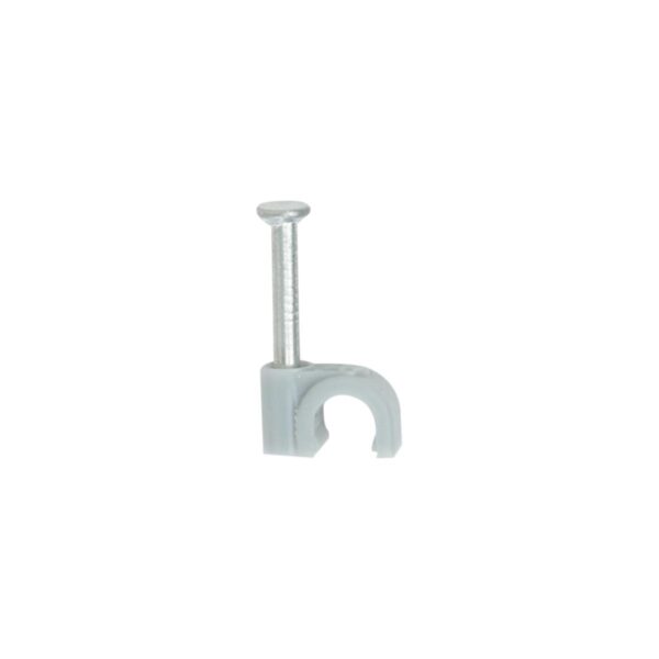 FIX-IT CIRCLE FIX CLIP STEEL NAIL 8mm.PK10 MOGEN.WHITE-CHINA