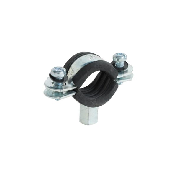 PIPE HANGER W/EPDM RUBBER ZINC PLATED 1/2 INCH 20mm