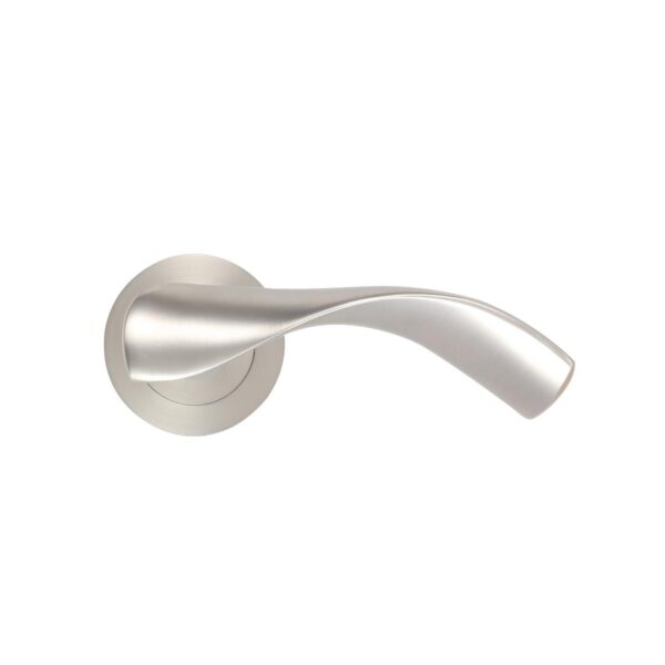 DOOR HANDLE WHITE SWAN SEPARATED NO. 105 MATTE SILVER