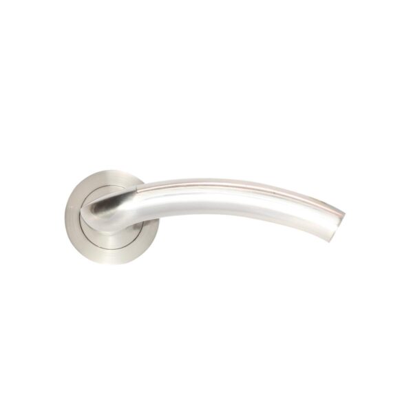 DOOR HANDLE WHITE SWAN SEPARATED NO. A30 SATIN NICKEL