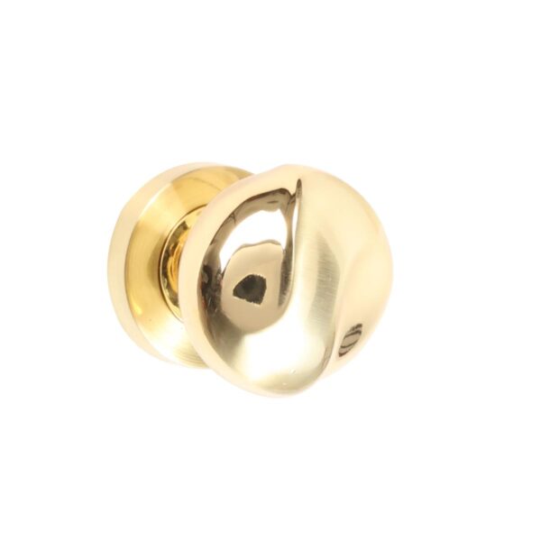 ROUND DOOR HANDLE LINEA DORO NO. AS - 502B - 57 SATIN GOLD/GOLD PLATED - CHINA - Image 2