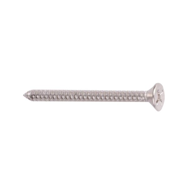 SELF TAPPING SCREW FLAT HEAD AB NICKEL 215-8*1 1/2