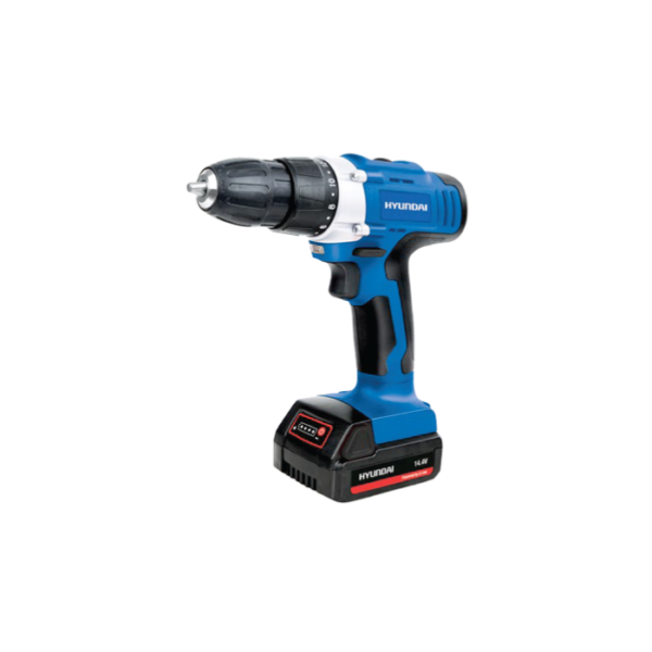 Hyundai Cordless Drill 10mm - 14.4V 2-Battery 1.5A 2-Speed - HPT0024