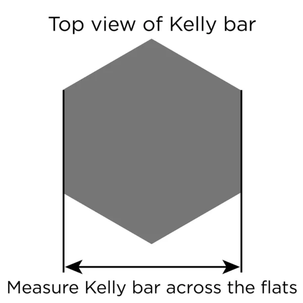 Anchor, Tool, Kelly Bar Adapter, 2.0in Hex, 10,000 ft-lb rating - Image 2