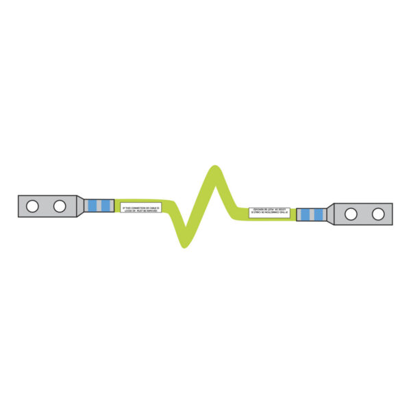 Grounding and Bonding, Grounding Kit, D-Lug, #6 AWG, 90", PX, Hardware - Image 2