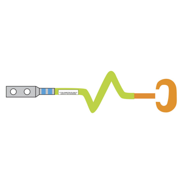 Grounding and Bonding, Grounding Kit, D-Lug, #6 AWG, 90", PX, Hardware - Image 3